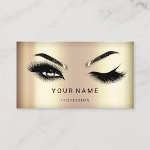 Carte De Visite Eyelash Brow Microblade Cheveux QR CODE Logo FauxG