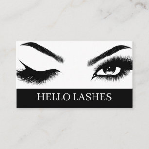 Carte De Visite Eyelash Extensions Beauté Salon Spa Voiture d'affa