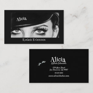 Carte De Visite Eyelash Extensions Big Eyes Lashes
