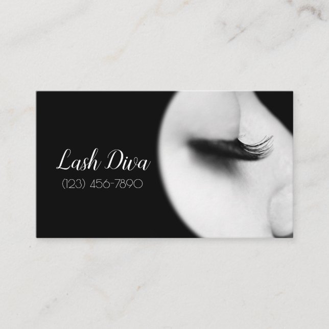 Carte De Visite Eyelash Extensions Salon  (Devant)