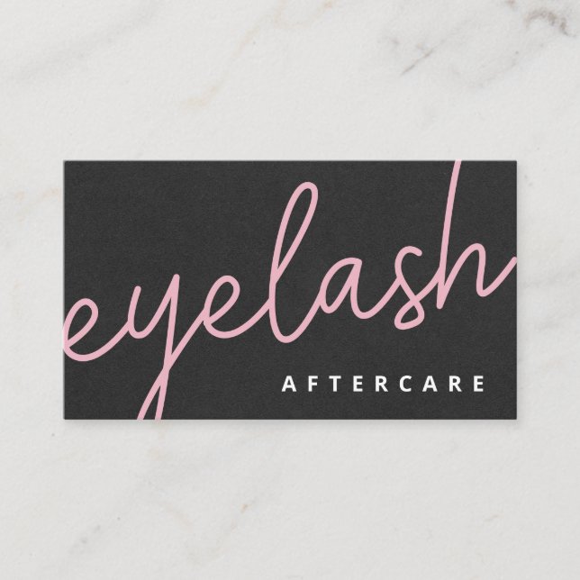 Carte De Visite Eyelash Moderne Extensions Lash Ascenseur (Devant)