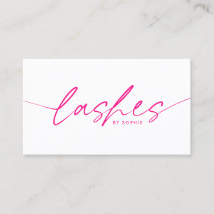 Carte De Visite Eyelash rose vif, tendance