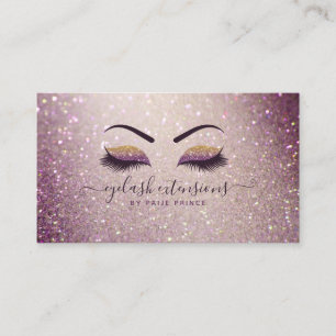 Carte De Visite Eyelash Technicien Lash Stylist Purple Parties sci