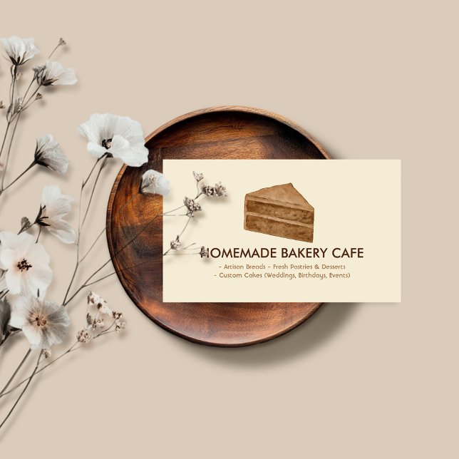 Carte De Visite Fabricant de gâteau Mariage Anniversaire Boulanger (Créateur téléchargé)