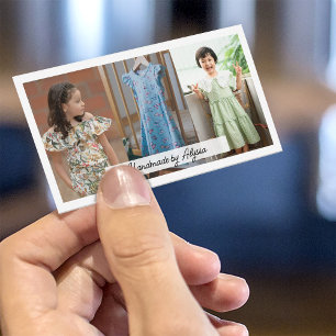 Carte De Visite Fabriqué à la main par Maker Petite entreprise Pho