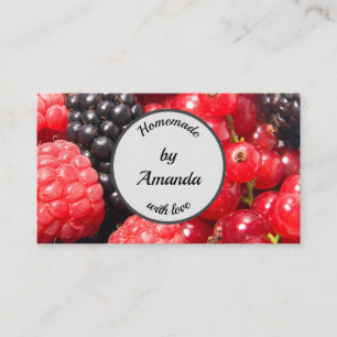 Carte De Visite Fabriqué à la maison avec des fruits d'amour pho
