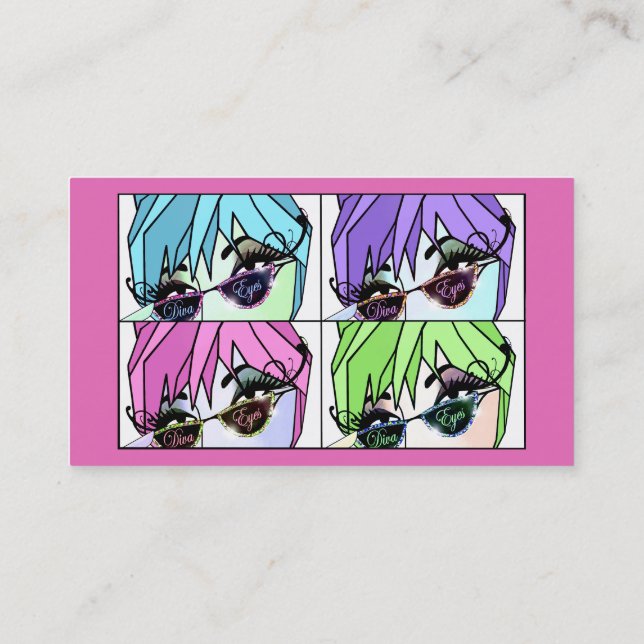 carte de visite "Fabulous Lashes" (Dos)