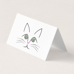 Carte De Visite Face de chat