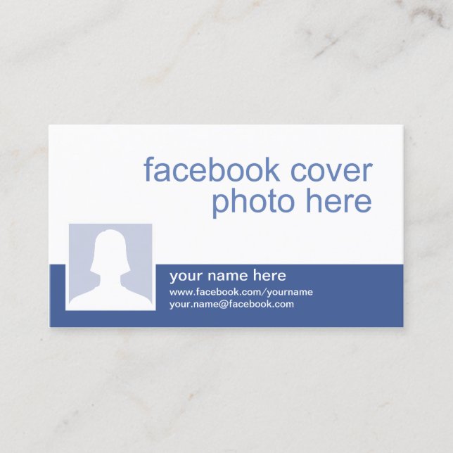 Carte de visite Facebook CC0213 (Devant)