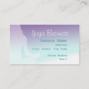 Carte de visite facile de yoga