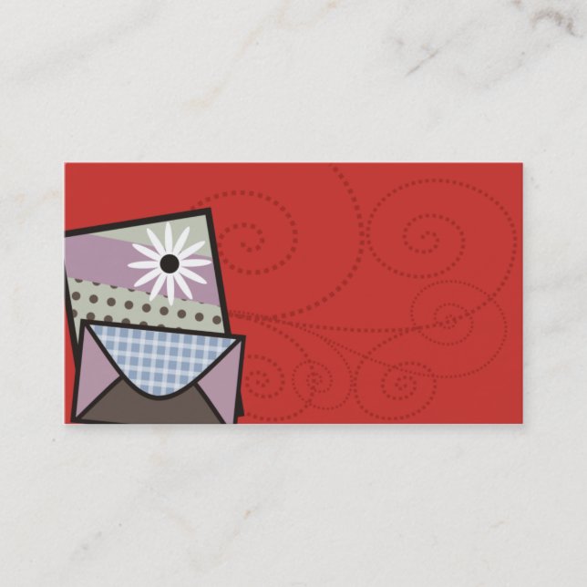 carte de visite fait main de cartes de crafter (Devant)