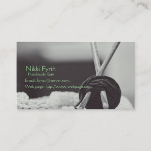 Carte de visite fait main de Knits