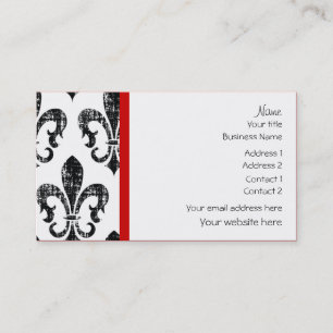 Carte de visite fait sur commande affligé de