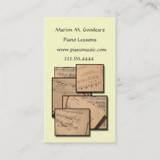 Carte de visite fait sur commande de couleur de