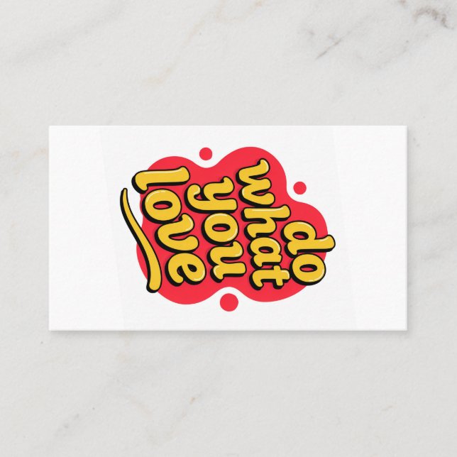 Carte De Visite faites ce que vous aimez (Devant)