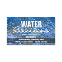 Faites une aérobic d'eau bleue de scintillement