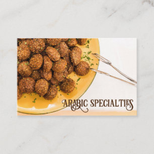 Carte de visite Falafel Arabic
