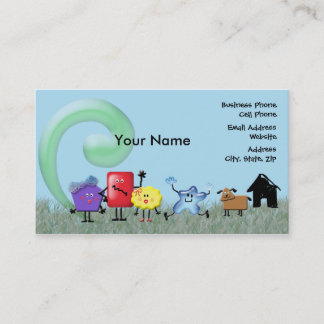 Carte De Visite Famille folle de formes