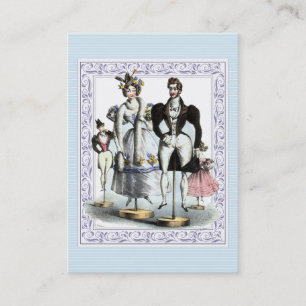 Carte De Visite Famille française vintage d'une manière amusante