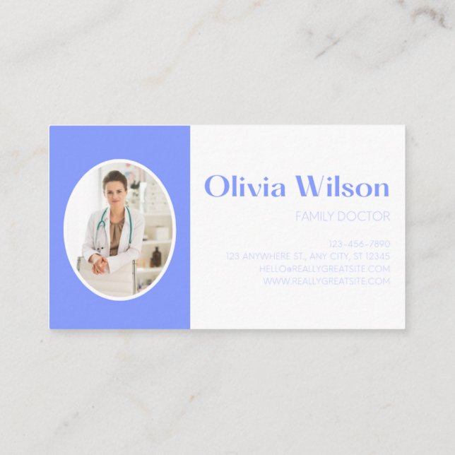 Carte De Visite Family Medicine Physician business card (Dos)