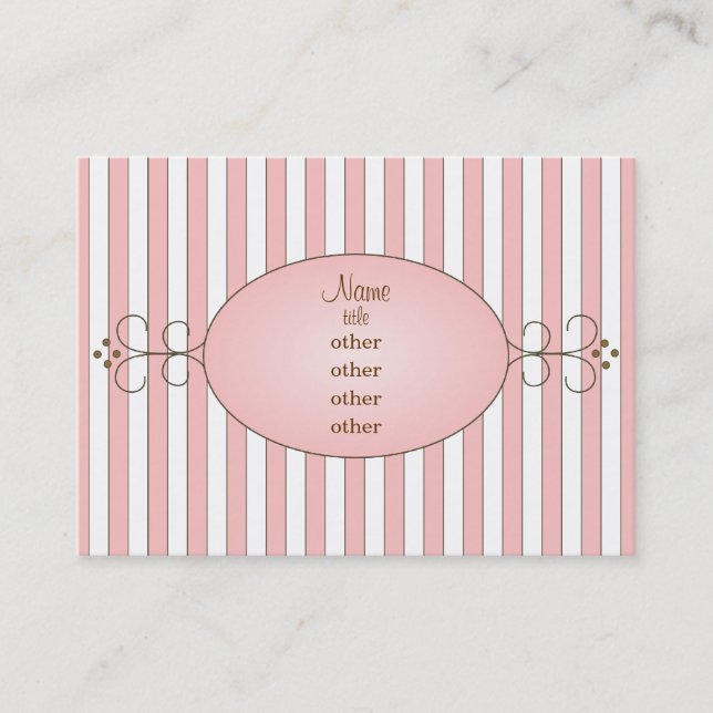 Carte De Visite Fancy Cupcake (Devant)