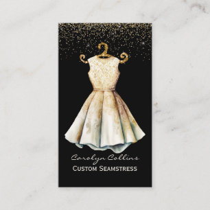 Carte De Visite Fancy Dress Seamstress Business Card