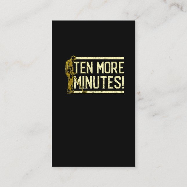 Carte De Visite Fantaisie Metal Détection Du Hobby Du Chasseur De  (Devant)