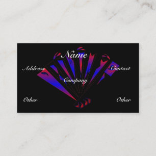 Carte De Visite Fantasia bleue