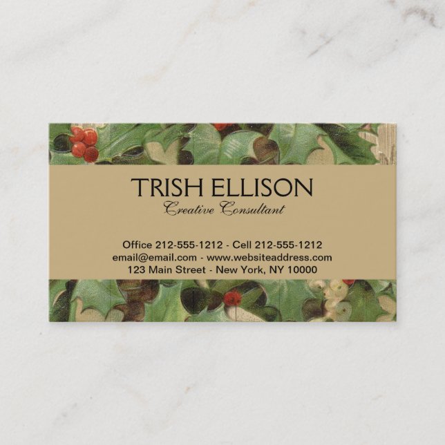 Carte De Visite Fantôme de Noël Illustration actuelle Scrooge (Devant)