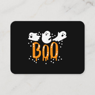 Carte De Visite Fantôme d'Halloween Chou Mignon