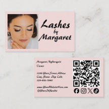 Fard Rose Écriture Icône Réseaux Sociaux Code QR P