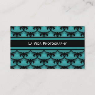 Carte de visite fascinant cosmopolite, Teal