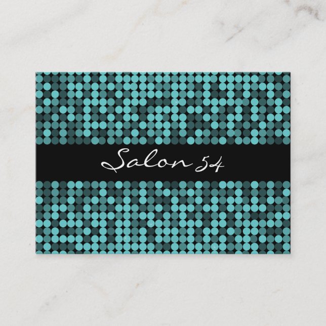 Carte de visite fascinant turquoise frais (Devant)