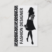 Fashion designer fille noir gris panthère imprimé