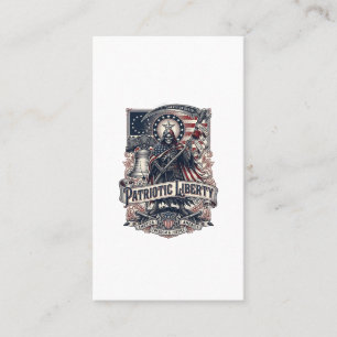 Carte De Visite Faucheuse de Liberté Patriotique Squelette de Patr