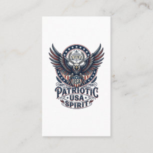 Carte De Visite Faucon de bataille patriotique Aigle patriotique &