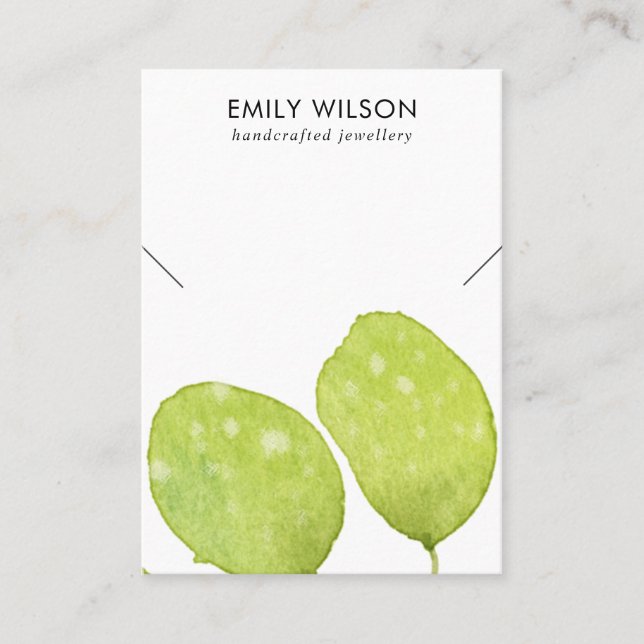 CARTE DE VISITE FAUNA EN FEUILLE TROPICALE VERT AFFICHAGE B (Devant)