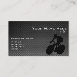 Carte De Visite Faux carbon fiber cycling