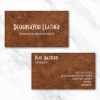 Faux cuir marron