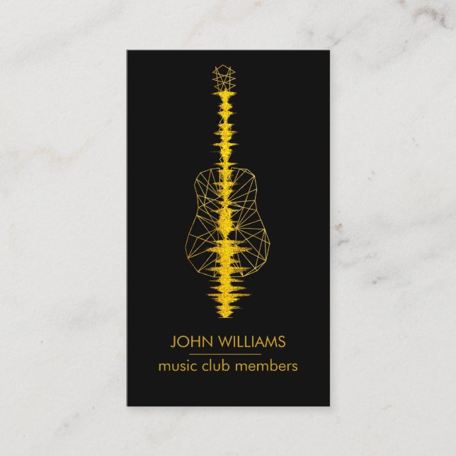 Carte De Visite Faux d'or de noir de joueur de professeur du monde (Devant)