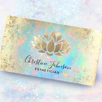 faux feuille d'or esthéticien lotus