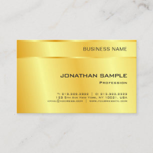 Carte De Visite Faux Gold Elegant Moderne Personnalisé Modèle tend