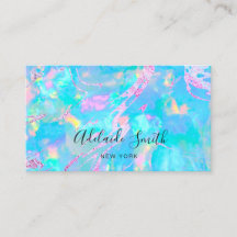 FAUX holographique opal rose turquoise