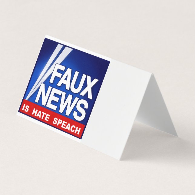 Carte De Visite Faux News (Devant)