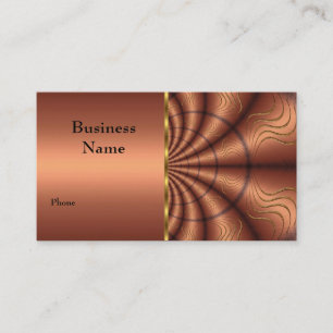 Carte de visite Faux Tissu Cuivre