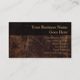 Carte De Visite Faux Vintage en cuir