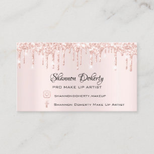 Carte De Visite FB Insta Social Lash Rose Gold Drives Pink1
