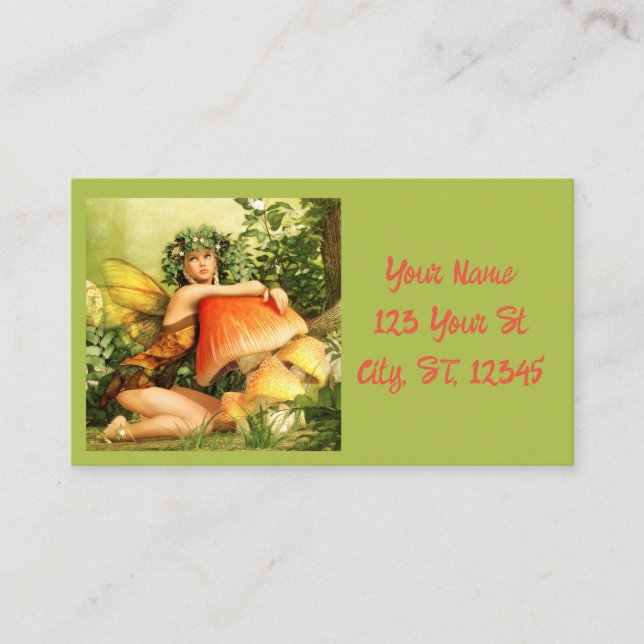 Carte De Visite Fée des champignons Thunder_Cove (Devant)