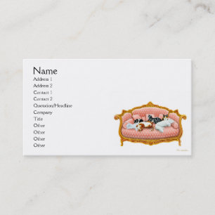 Carte de visite félin de pourcentage