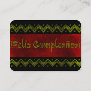 Carte De Visite feliz cumpleanos arriba